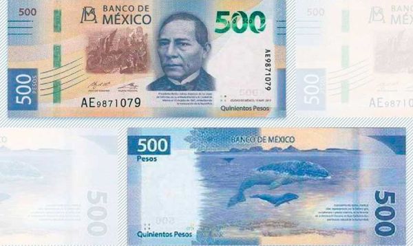 MXN DOP 500, MXN $500 Pesos Mexicanos (Mexico), DOP $500 Pe…