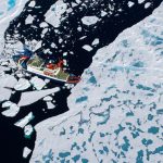 Hand out file photo dated July 21, 2014 of German research vessel Polarstern during an expedition into the central Arctic Ocean. Researchers on the world’s biggest mission to the North Pole returned to dock on Monday, October 12, 2020, bringing home devas