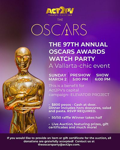 Act2PV’s Oscars Gala to Give Their Elevator Project a Lift