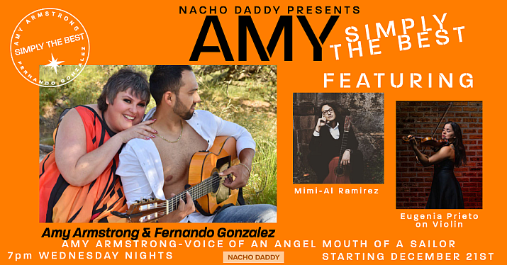 Amy Armstrong Returns to Nacho Daddy with 2 Exciting New Shows