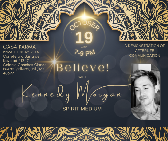 Vallarta’s Own Psychic Medium, Kennedy Morgan at Casa Karma