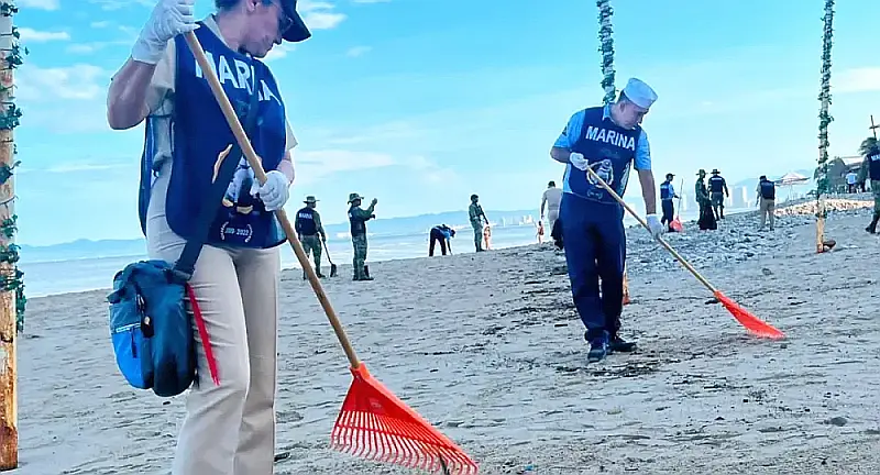 Navy Leads Camarones Beach Cleanup in Puerto Vallarta Navy Leads Camarones Beach Cleanup in Puerto Vallarta