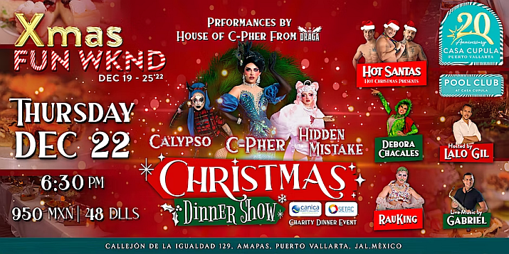 Casa Cupula Christmas Dinner Show Benefits SETAC & CANICA