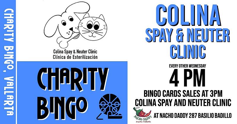 Puerto Vallarta Charity Bingo Every Other Wednesday at Nacho Daddy