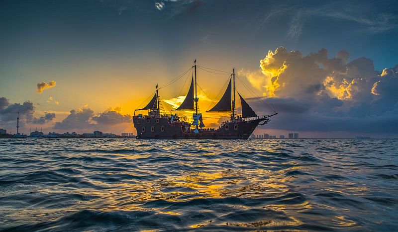 Replica Pirate Ship Jolly Roger Heads to Puerto Vallarta Replica Pirate Ship Jolly Roger Heads to Puerto Vallarta