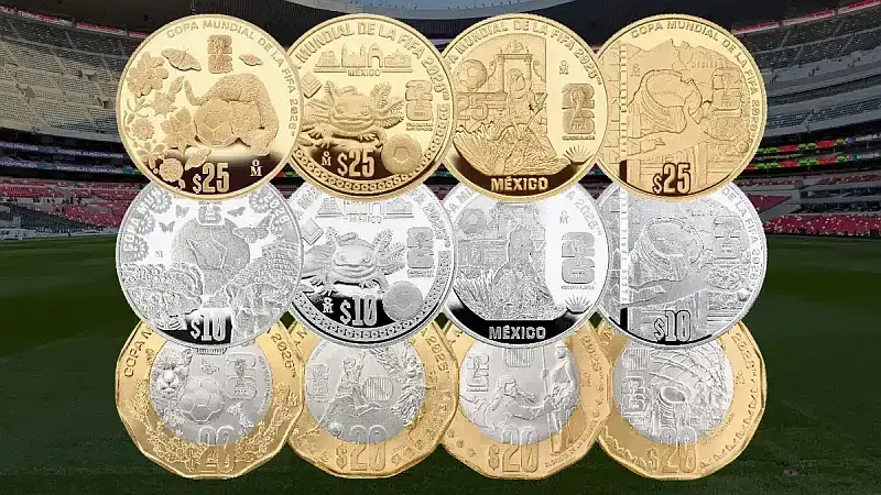 Mexico Unveils 12 Commemorative Coins for 2026 FIFA World Cup