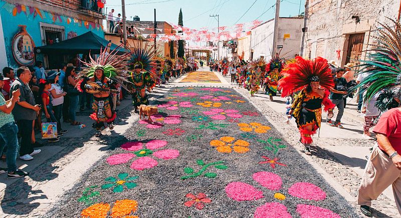 Vibrant Celebration of Sacred Heart Festival in Mexticacán