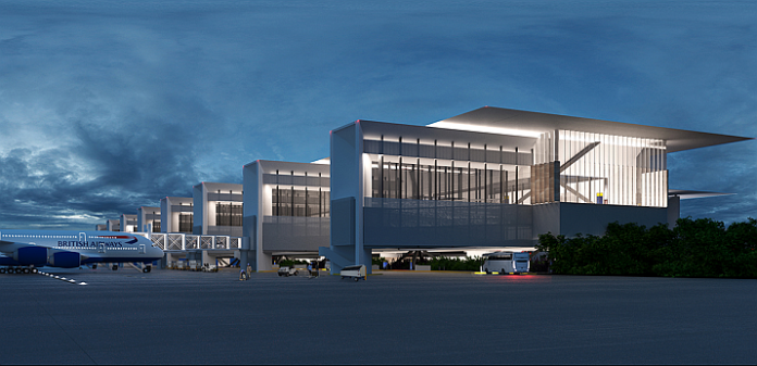 Construction Of Puerto Vallarta Airport S Terminal 2 Begins Banderas News   PVR Terminal2 Rendering2 696x337 