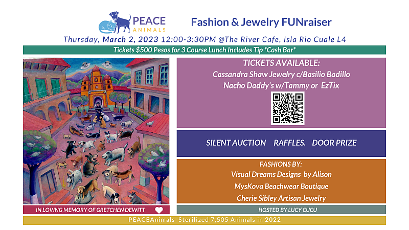 PEACE Animals Fashion & Jewelry FUNraiser at River Café