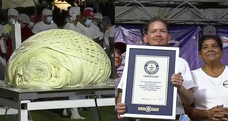 Chiapas Sets New Guinness World Record with Giant Cheese