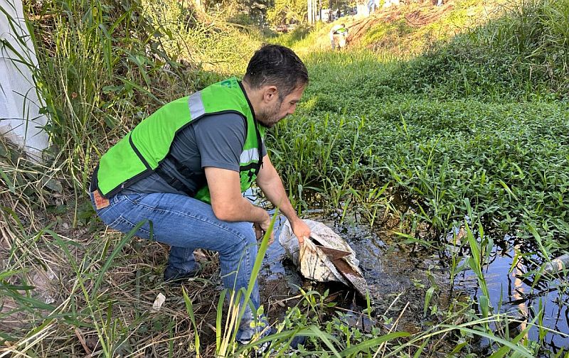 Volunteers Tackle Canal Cleanup in the Santa María Neighborhood