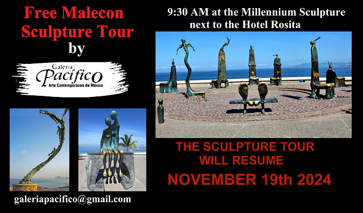 Puerto Vallarta Malecón Sculpture Walking Tours Resume Nov. 19