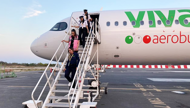 Viva Aerobus Receives 70th Aircraft with All-Female Flight Crew