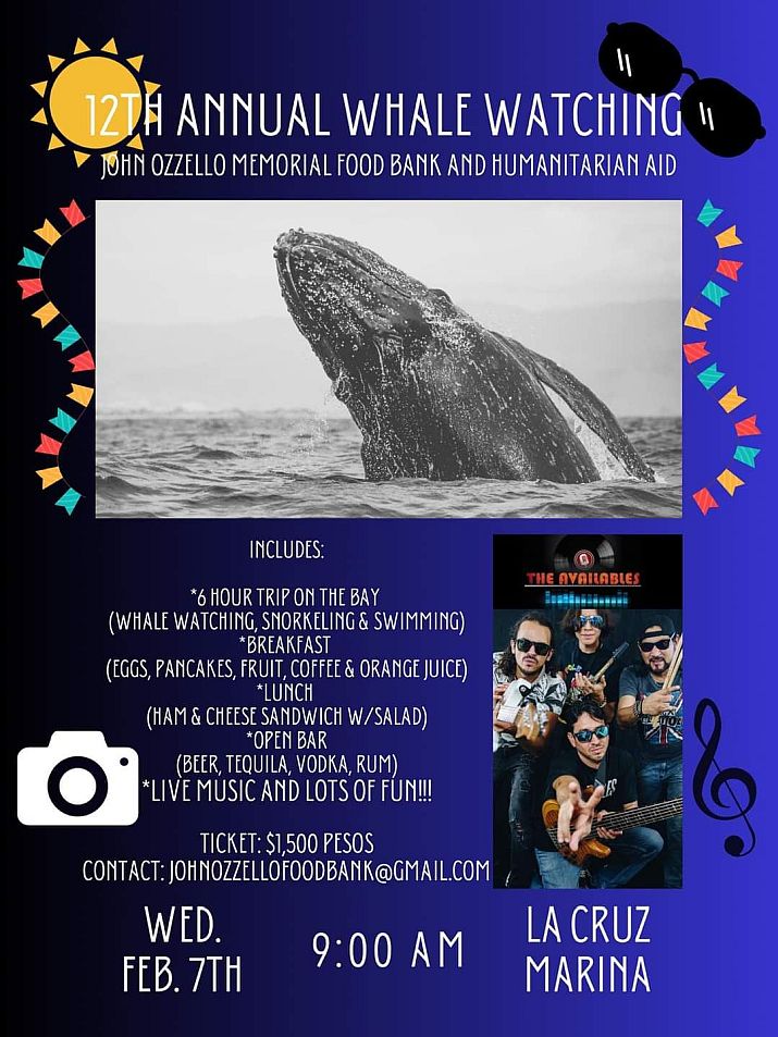 John Ozzello Memorial Food Bank’s 2024 Whale Watching Fundraiser