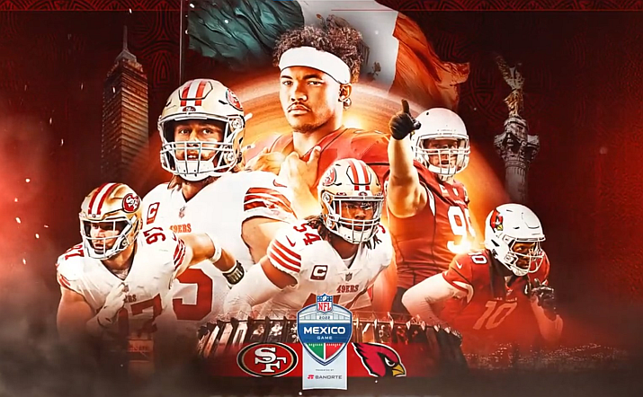 Cardinals to play 49ers in Mexico City on Monday Night Football